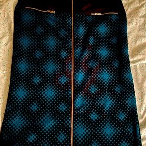 Blue and black skirt